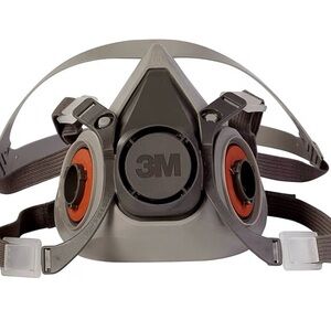 LOT OF 2 3M P100/OV Odor Particulate Reusable Respirator Medium NIOSH Approved